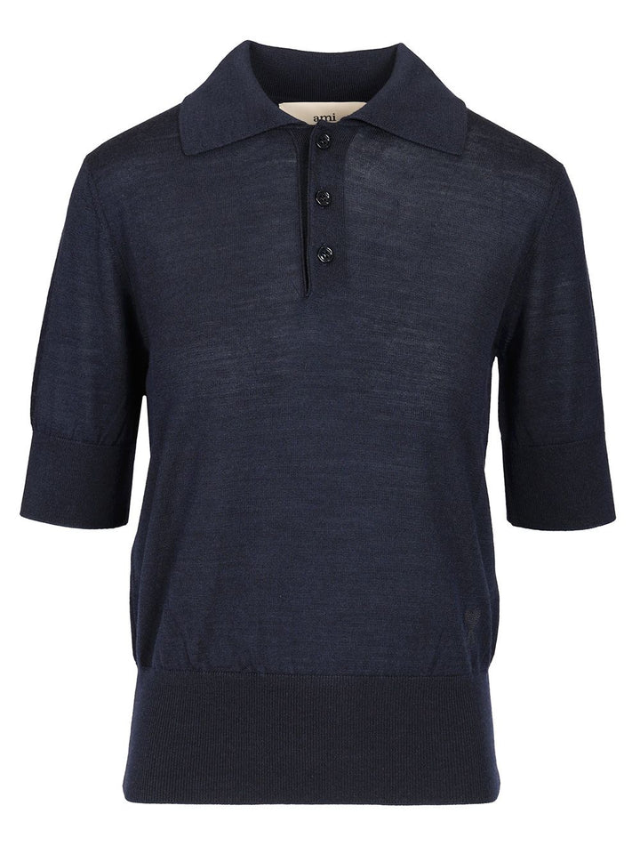 Ami Ami De Coeur Polo shirt - Blue | a3e3e3fc3a1ae97d872ab73f433d05b56e205e9a