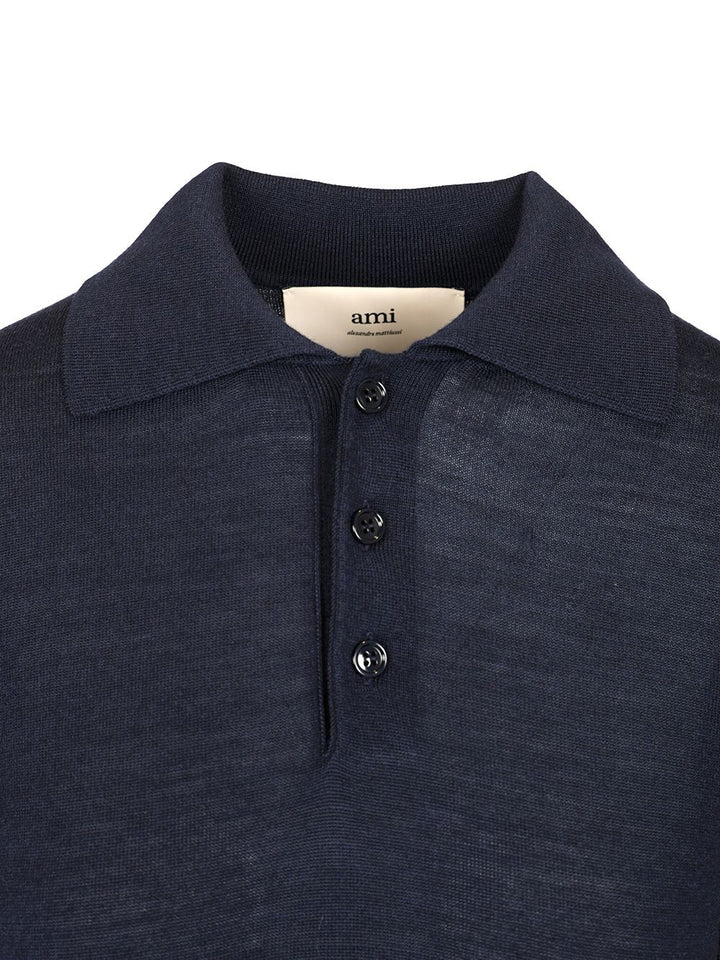 Ami Ami De Coeur Polo shirt - Blue | 7d94fd4b8574fe2fb2f82dfce5f159e31a166cc8