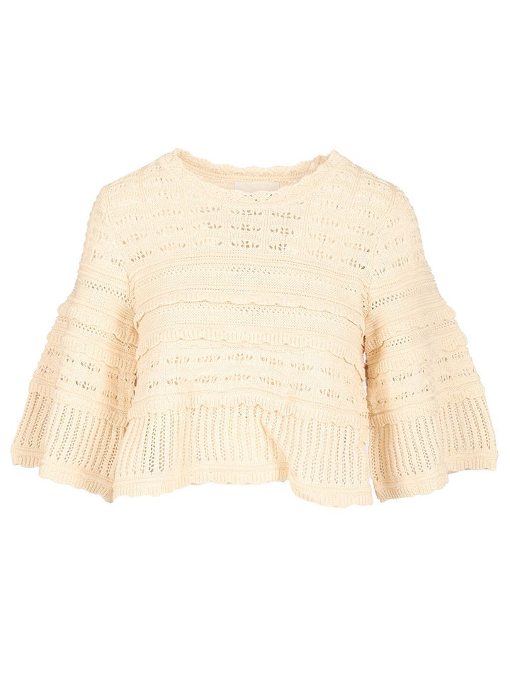 Marant Etoile Azelia Knitwear - Beige | 118586f0e384e481c3555dda6c777e7c7f85bac1