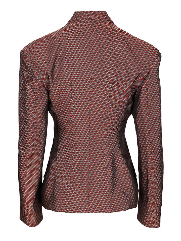 Dries Van Noten Fitted Blazer Jackets - Bordeaux | e9f0665cc4a24adea9d113c642a38e09ac511d97