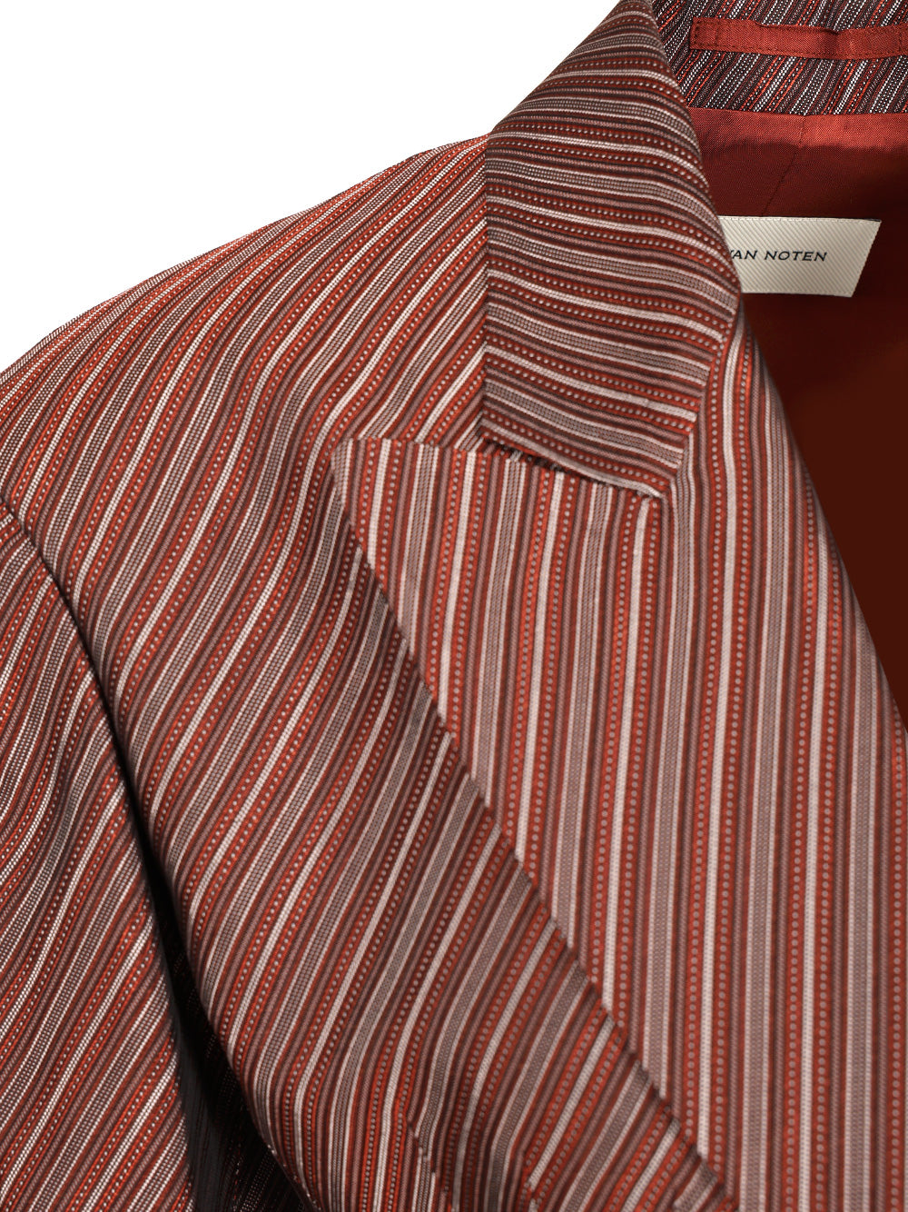 Dries Van Noten Fitted Blazer Jackets - Bordeaux | 2f0b3077f6699a5462a141151afe20f8f6dc0834