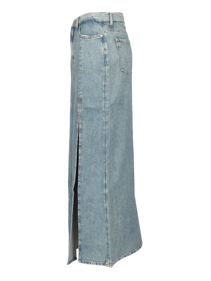 7 For All Mankind Long Maxi Skirt Skirts - Light blue | b870fb2464649dbb98c9ad5d81d3cda4fd30e928