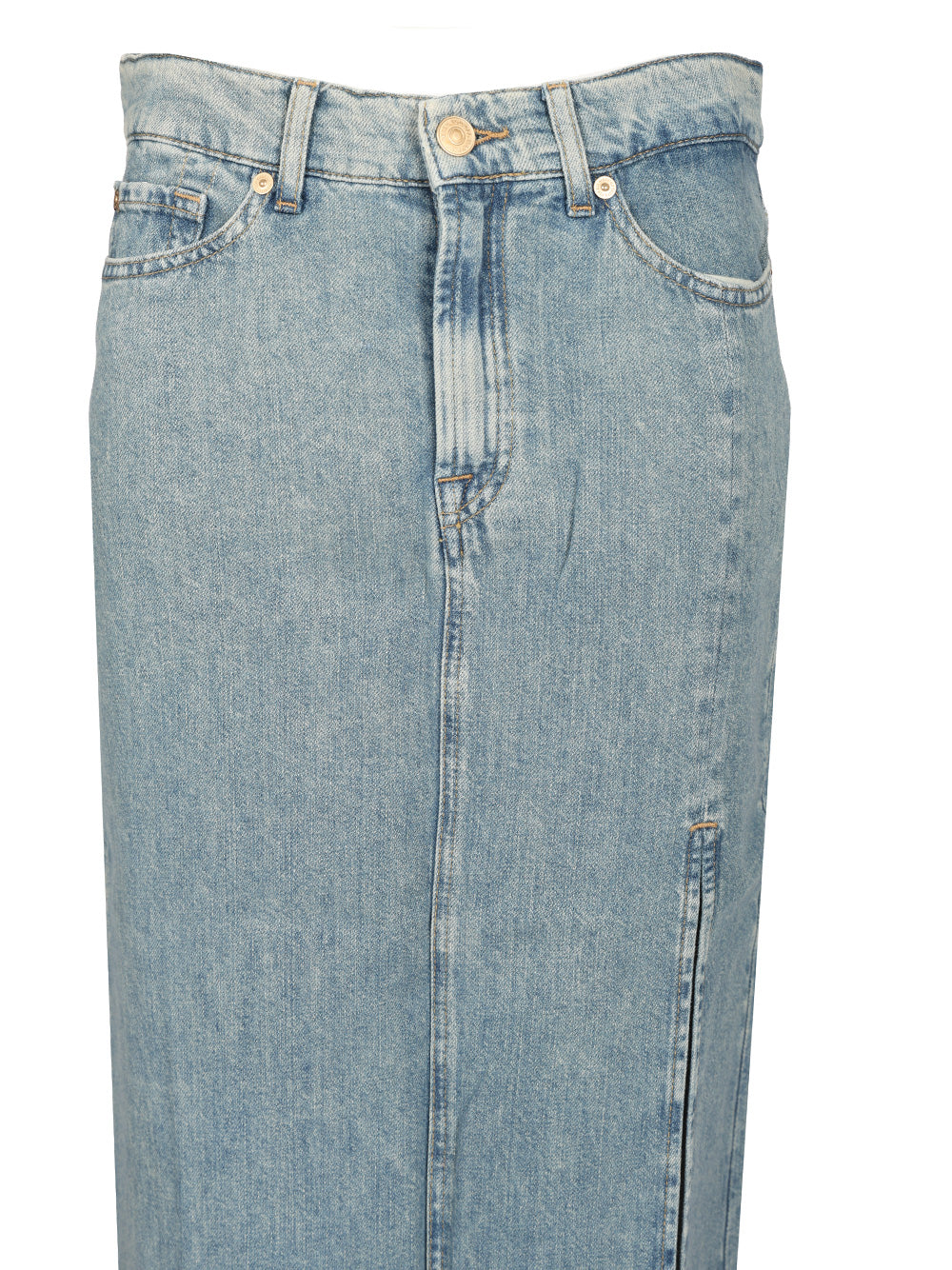 7 For All Mankind Long Maxi Skirt Skirts - Light blue | 8efc927990cdebc15d6ed9d077eec849a502b78f