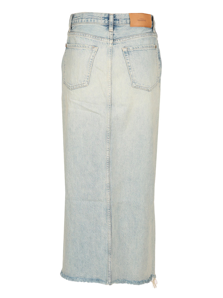 7 For All Mankind Midi Skirt Skirts - Light blue | 5f080792169d2087defb4805c406450ca0da2e07