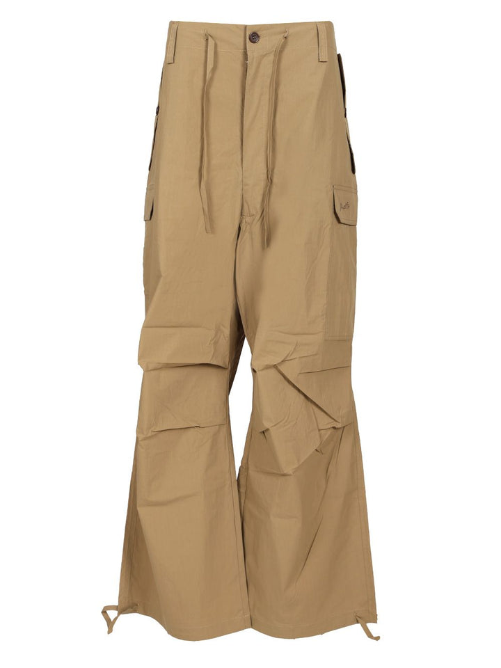 P.A.R.O.S.H. Cargo Trousers - Beige | b9a9e3a8810334f41ba9c398ef996a569a5e3d30