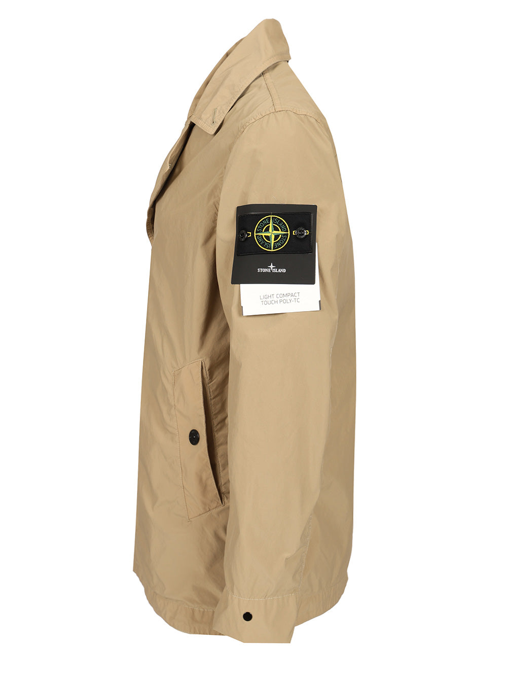 Stone Island Short Nylon Trench Coat Coats - Beige | a290e67de6e1f63fb7e3e60f464668b3b3b699d3