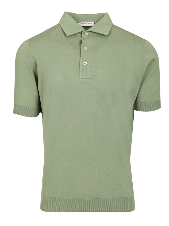 Al Duca D'Aosta Cotton Polo Knitwear - Green | 2d7bf8cceb3a48b0a033e22da37c8f8d057ef0f3