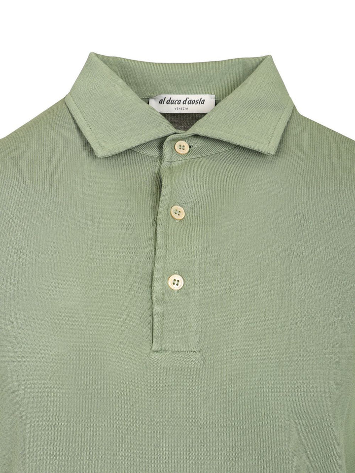 Al Duca D'Aosta Cotton Polo Knitwear - Green | 3de0d91ca025aaca787578c3b57a6ba335f8b061