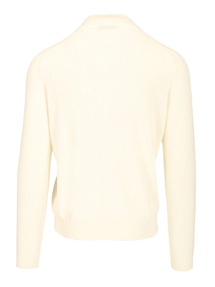 Al Duca D'Aosta Cotton Cardigan Knitwear - White | 30fcd805717e32b7744e2d5aab7af15d55370ce1