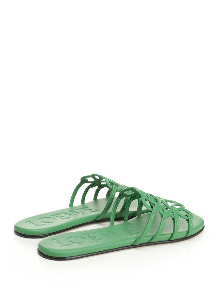 Loewe Petal Sandals - Green | 66cadd87d91be34dbf23ac1060fd86e0bd06c031