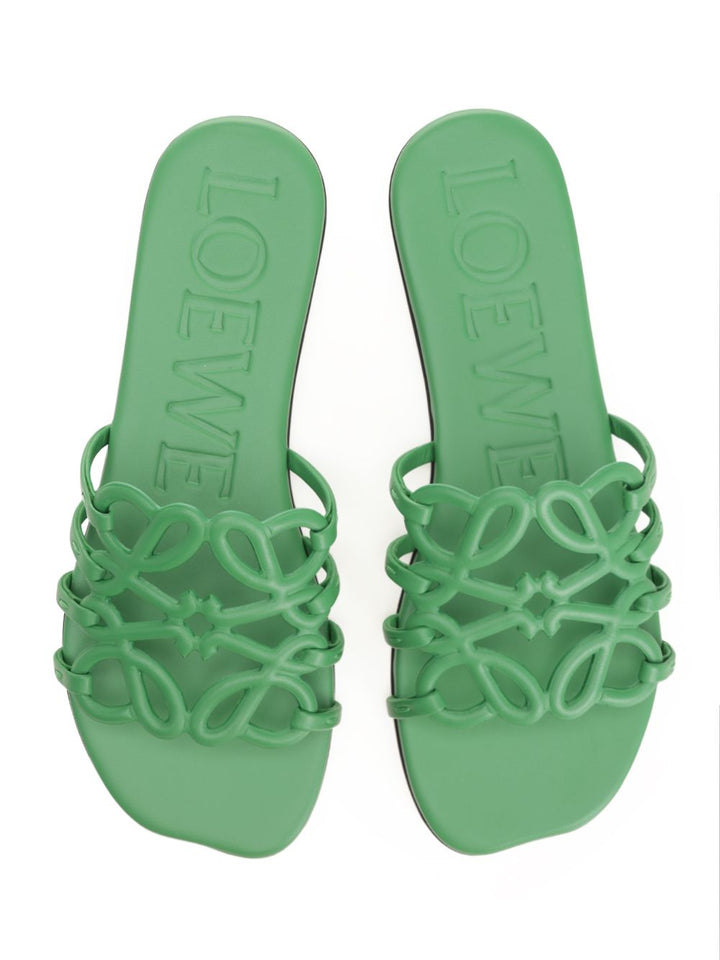 Loewe Petal Sandals - Green | 94de31c950643217b34d0158d0e3fd2869a8ff15