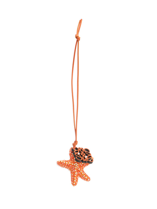 Anagram Star Pendant Keyrings Orange