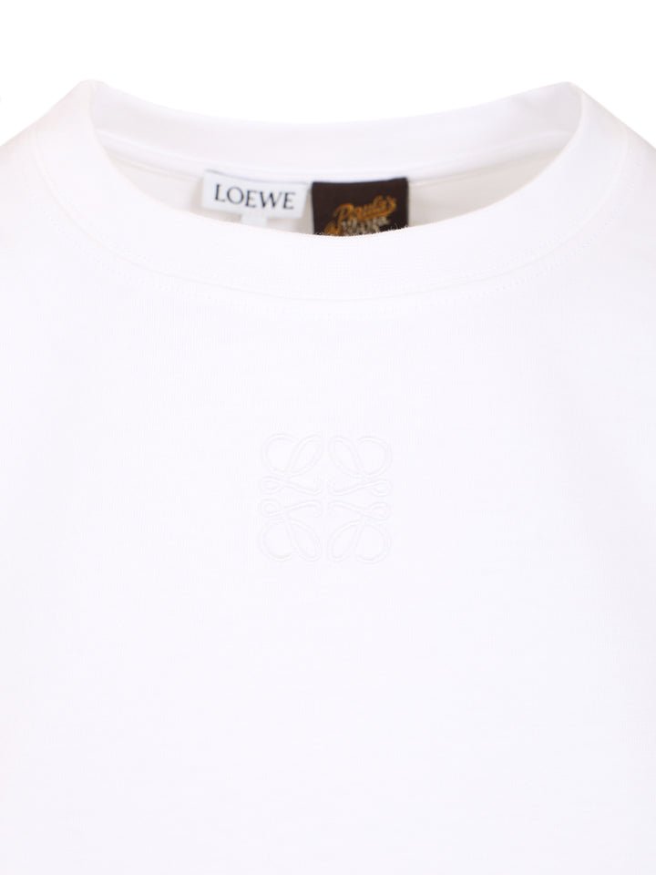 Loewe Cotton Lace-Up T-Shirt - White | 6ecf7e3ac9da76f455296ed8dc5141fab62cc30d