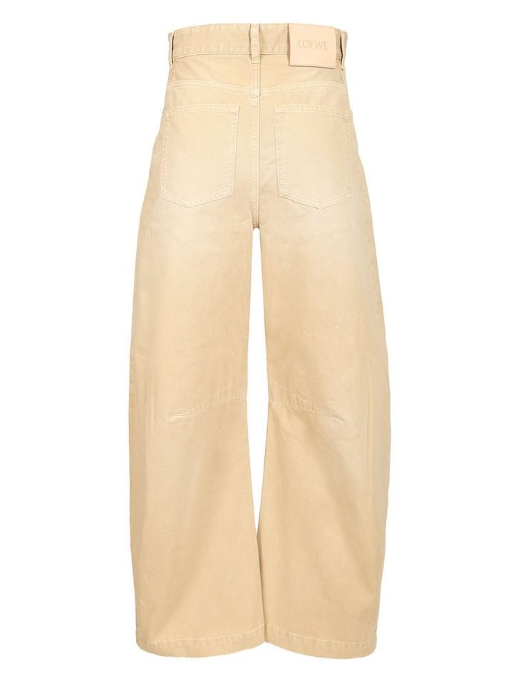 Loewe Barrel Trousers - Beige | 04acec952641c8fb6ef67358b393dc6718de85bb