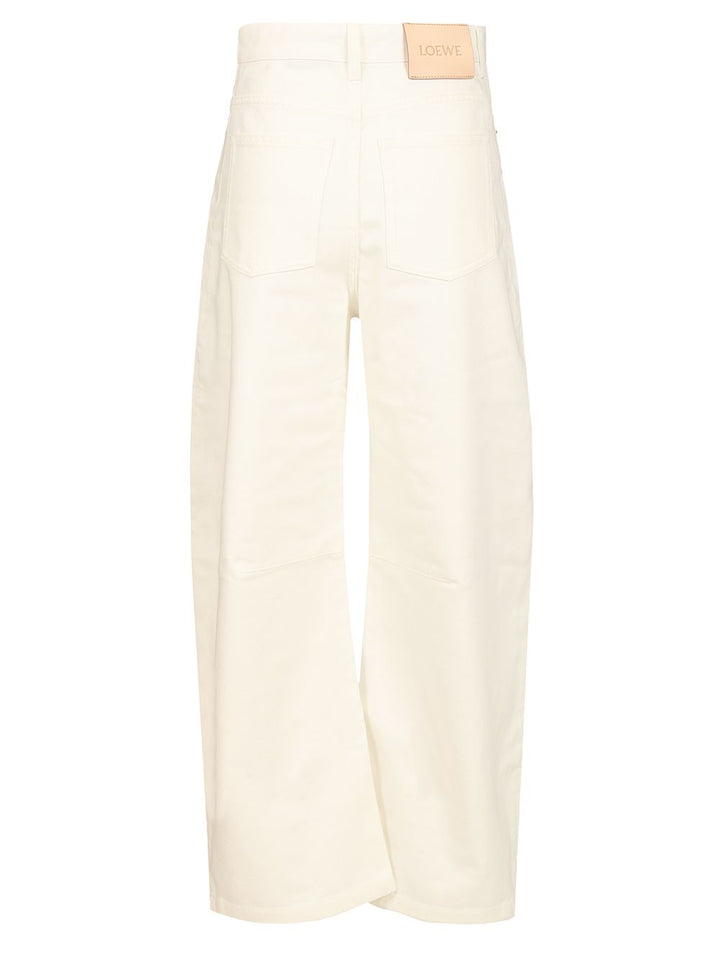 Loewe Barrel Trousers Jeans - White | 151cf1f8c35efe2395053892784b7772dcf652fc
