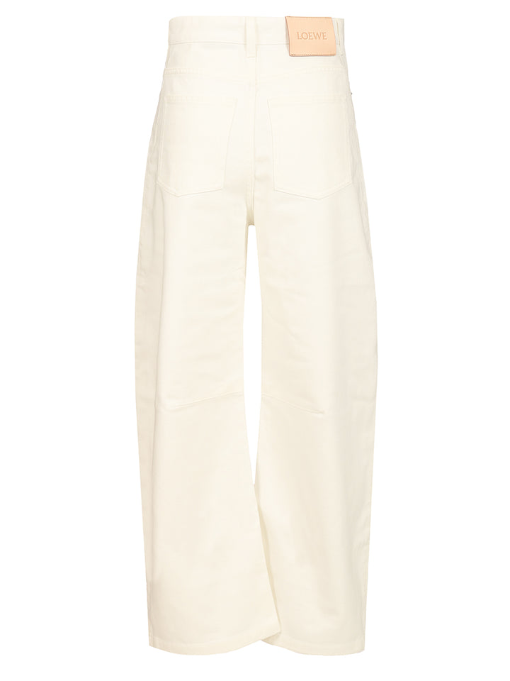 Loewe Barrel Trousers Jeans - White | 85df1f06ea4e0fc983d514e64d39043582284821