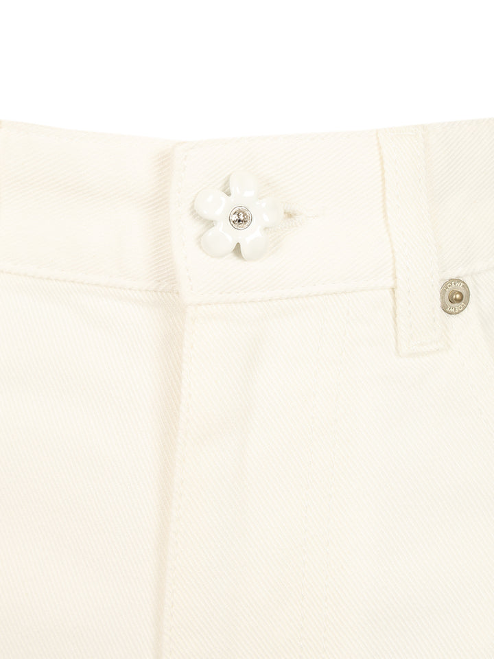 Loewe Barrel Trousers Jeans - White | 6add98a448365868db9a50a622f9c8288ff0b218