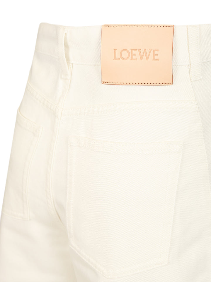 Loewe Barrel Trousers Jeans - White | 1376d3011fe38c0fa477641d476d6072fcf585f8