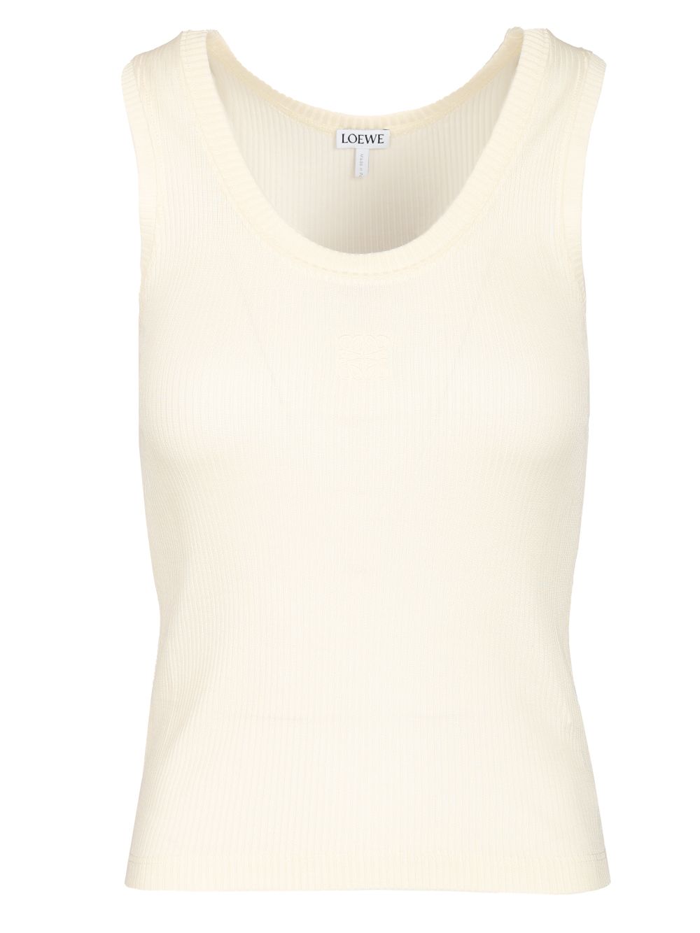 Loewe Anagram Tank Top Tops - White | 7e1d9c88216e57fc0ab0b77277e2560813ce24d2
