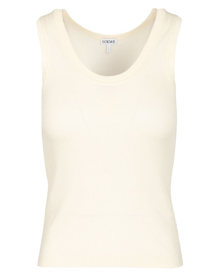 Loewe Anagram Tank Top Tops - White | 7e1d9c88216e57fc0ab0b77277e2560813ce24d2