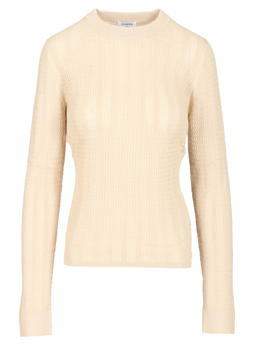 Filippa K Long Sleeve Knitted Shirt Tops - Beige | 624ecf3497dcafb139e21ee03b742bedf4ec1950
