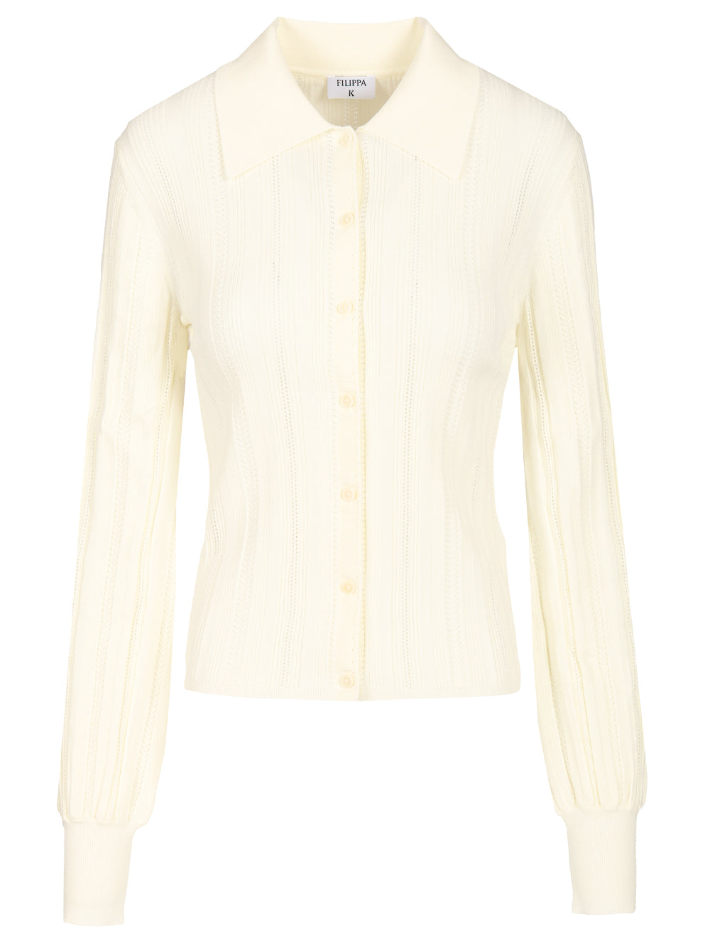 Filippa K Knit Cardigan Knitwear - White | 2b41fd4eb3f98d6f6532732868b8ce34a4049e2d