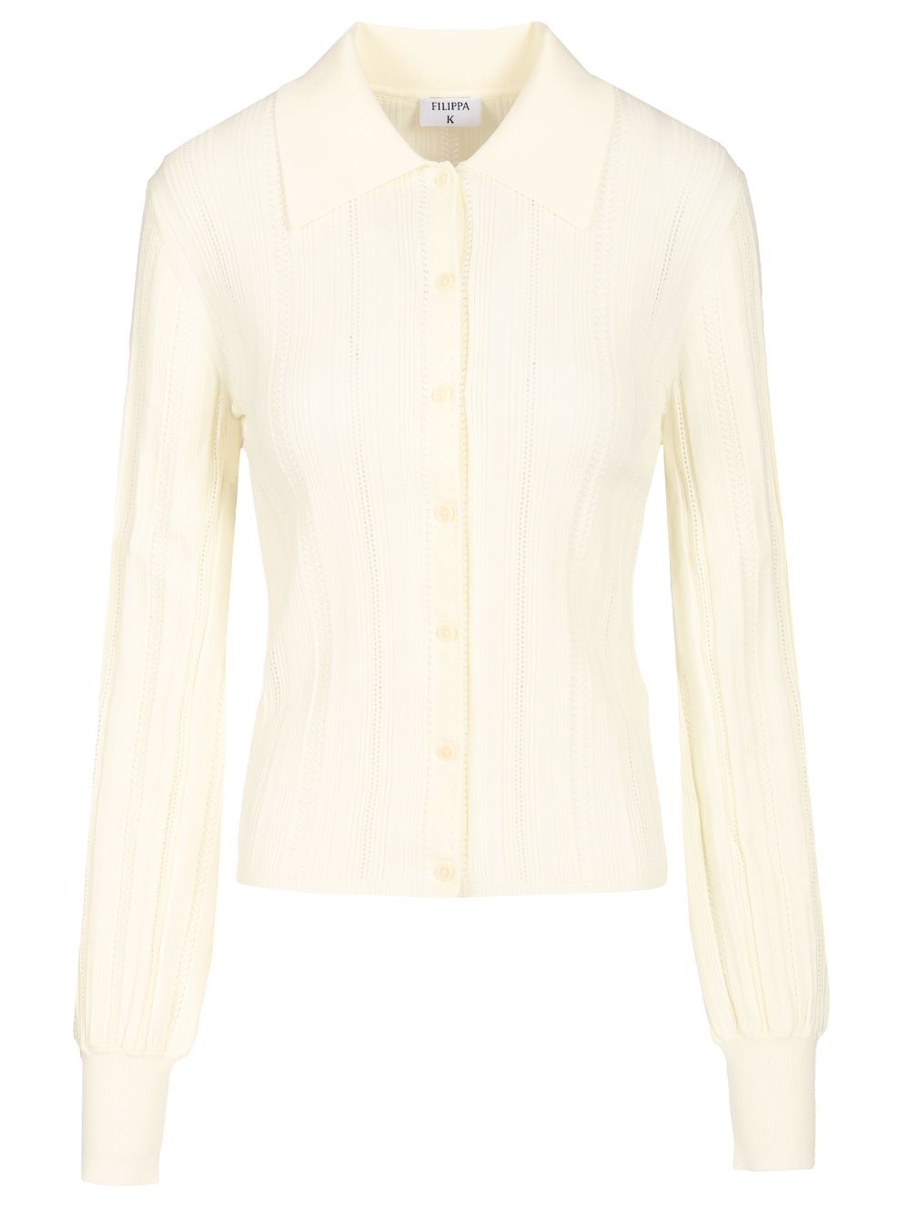 Filippa K Knit Cardigan Knitwear - White | 78bc4dad7eeb3da5de09c304345a696ca3636e11