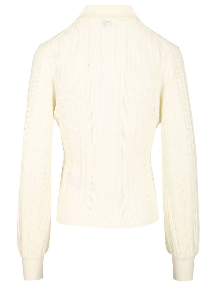 Filippa K Knit Cardigan Knitwear - White | 17f48ed33a2efbe175e95e847842a3b5653499b4