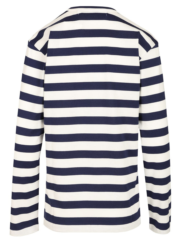 Comme Des Garcons Play Striped Cotton Sweater T-Shirt - Multicolor | 8aaf5e2acb3847b2bd91ce1fbf0cfe7de822bccf