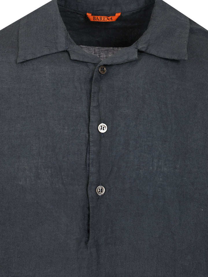 Barena Venezia Mola Linen Shirt Shirts - Blue | 1ba4901e12e5202adc6000937569aaa536f37aab