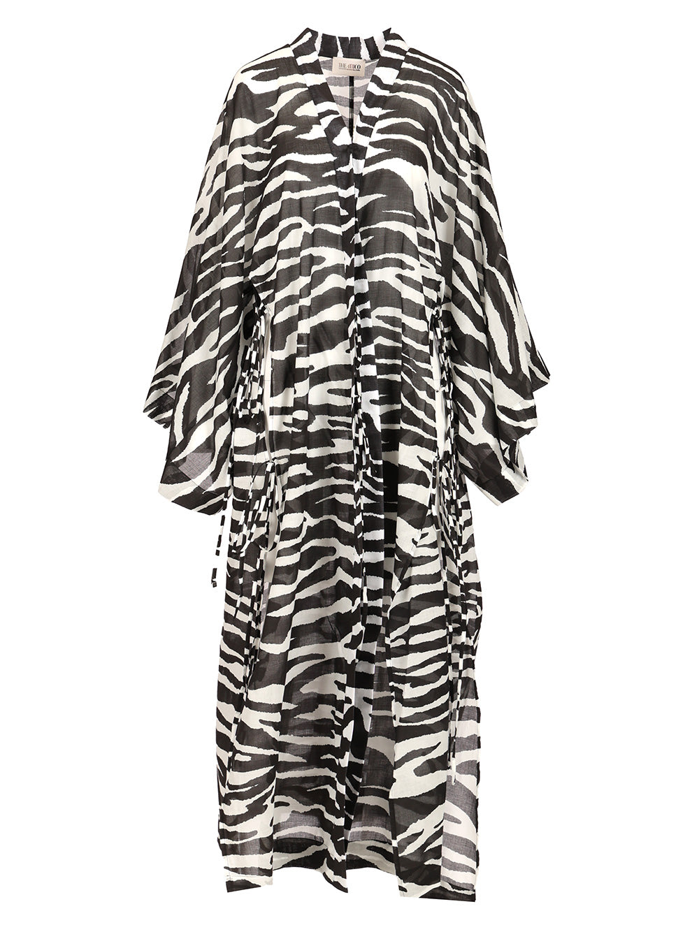 The Attico Zebra Print Caftan Swimwear - Animalier | 59396ac9dc7c14cf3056653974a88643b8b8471f