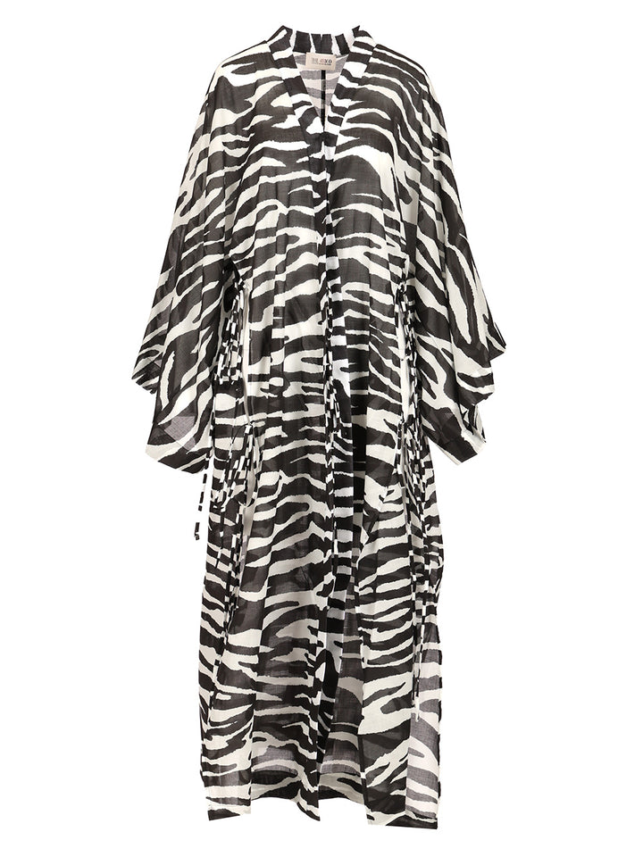 The Attico Zebra Print Caftan Swimwear - Animalier | 59396ac9dc7c14cf3056653974a88643b8b8471f