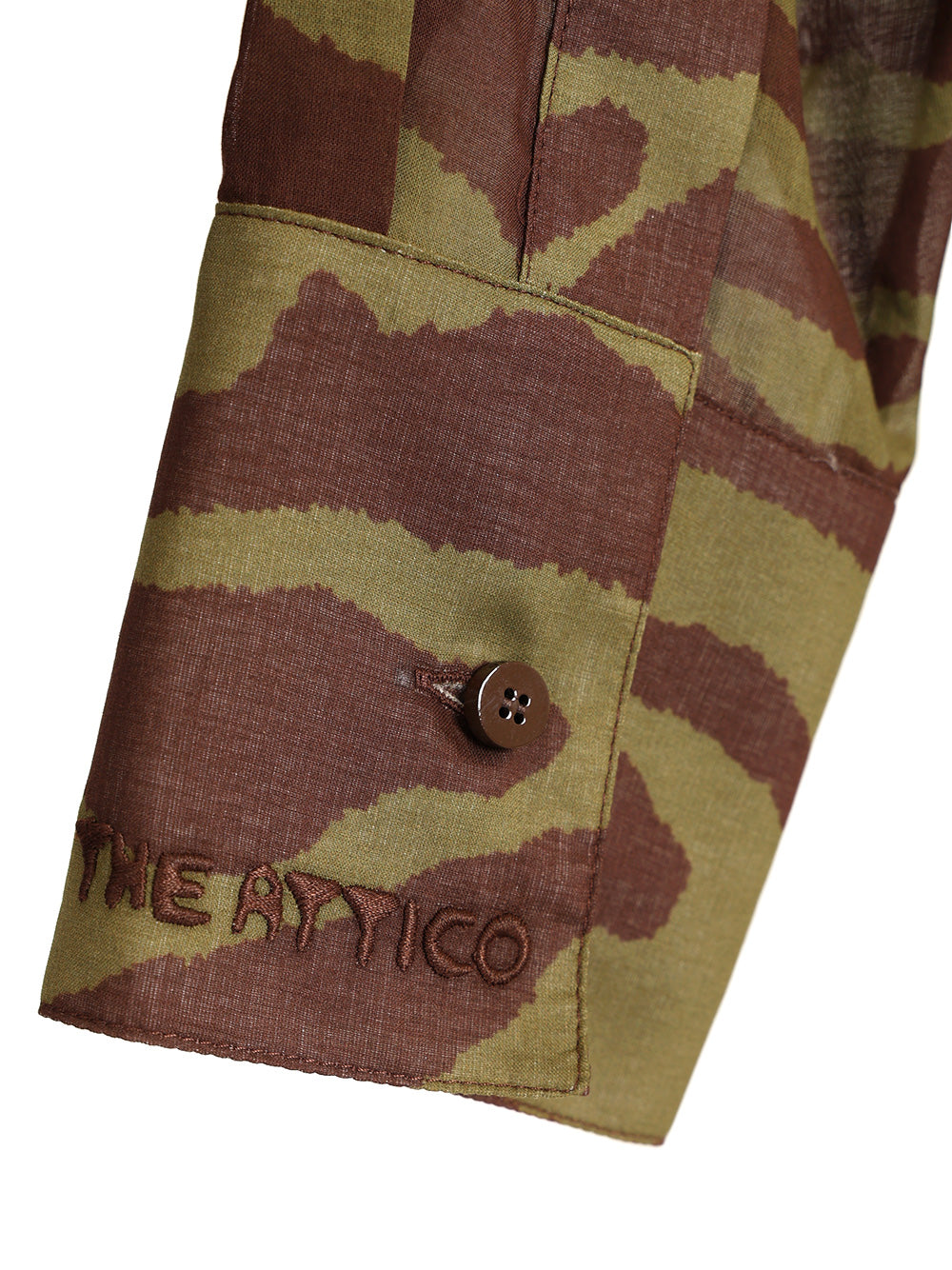 The Attico Zebra Print Shirt Shirts - Brown | 0f89c2457db048cc13b7f0b22769f7a433de4f41