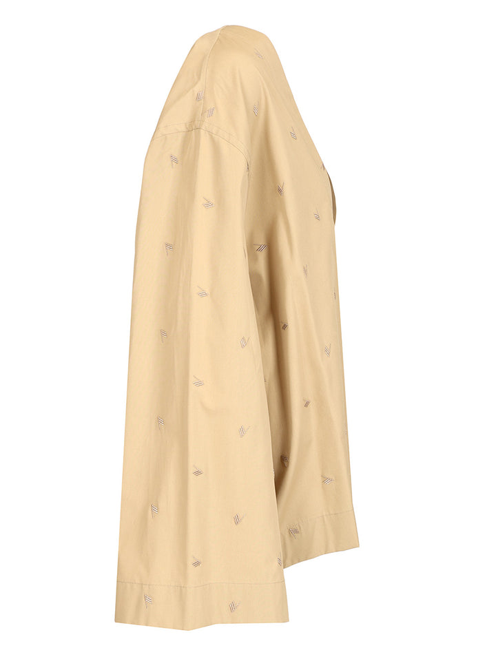 The Attico Allover Embroidery Blouse Shirts - Beige | 35302062d66d1c38cb3ab30c1a55029cd660d824