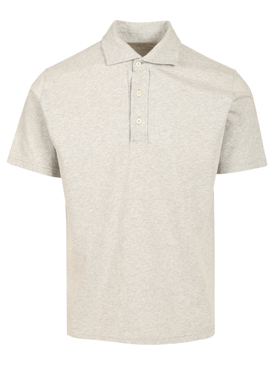 Cotton Jersey Polo Polo Shirt Grey