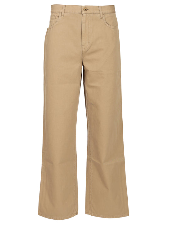 Cotton Trousers Brown