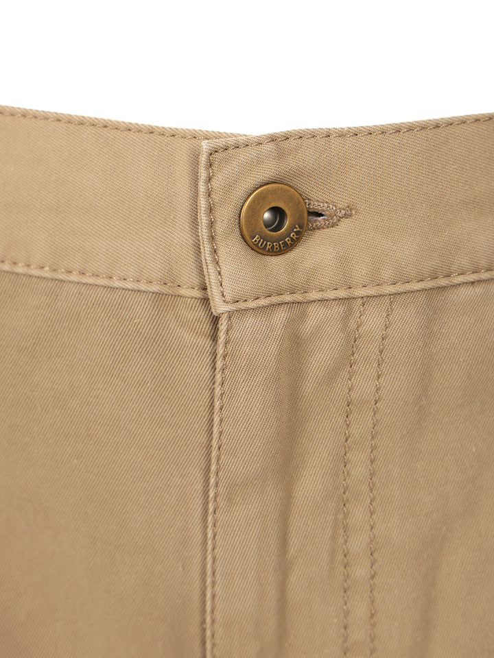 Burberry Cotton Trousers - Brown | e6785e65a124fe444089eda48b402f939c0165a9