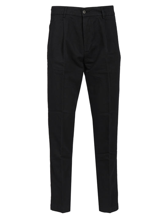 Linen And Cotton Trousers Blue