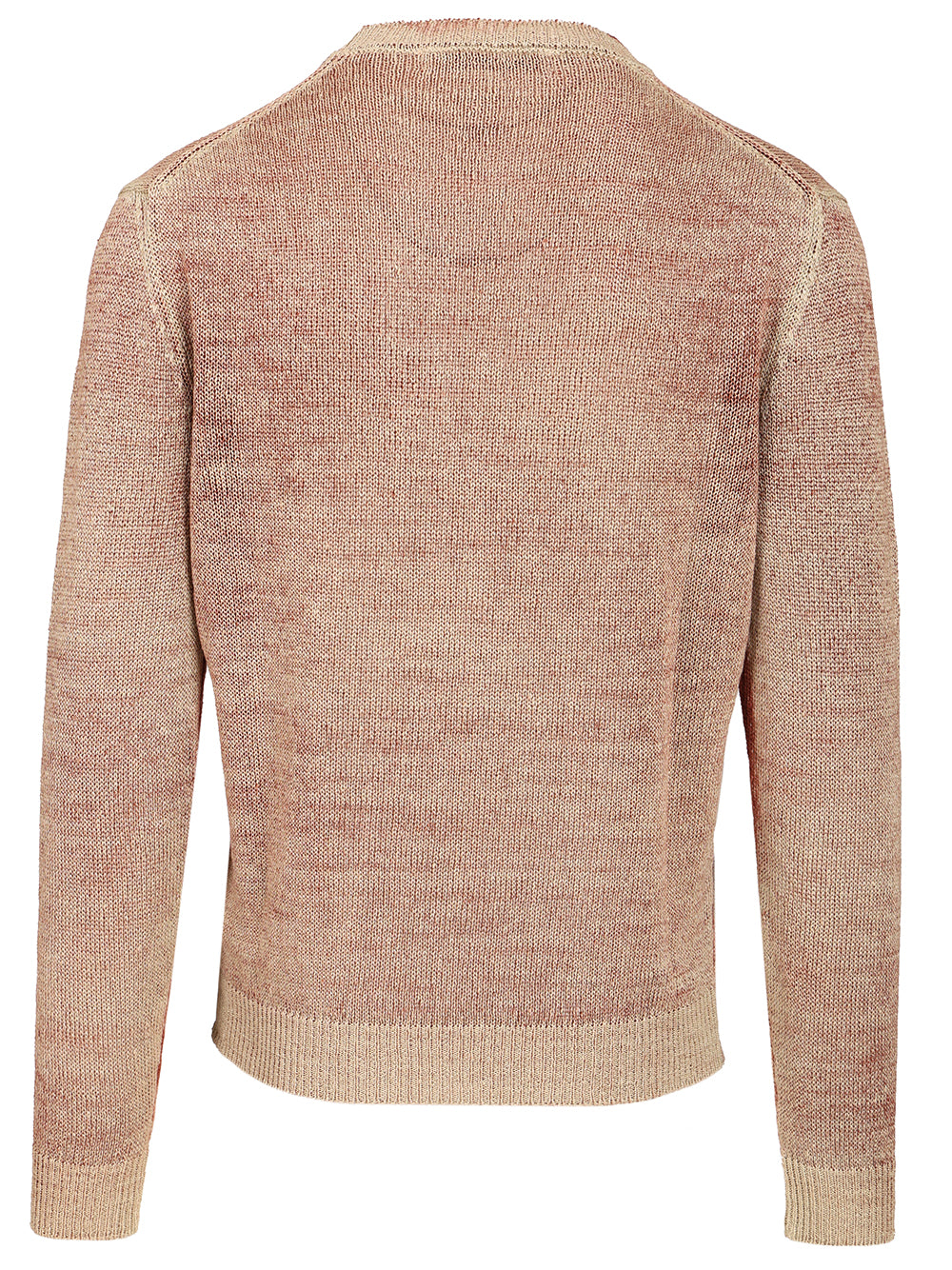 Original Vintage Heavy Linen Crewneck Sweater Knitwear - Red | 25716f130495ff7ebaa98d6e16a4dbe13cc1f61c