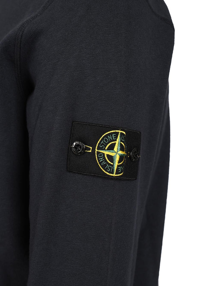 Stone Island Cotton Hoodie Sweatshirts - Blue | f34b9c535ea2967332f758d3897e23cb35bd1729