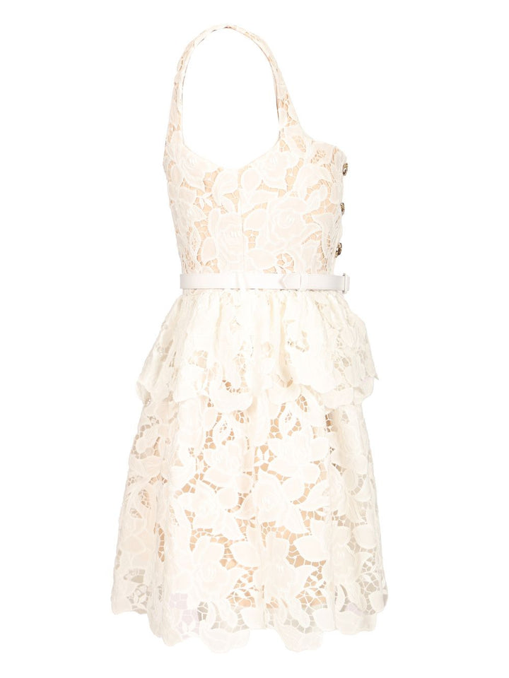 Self-Portrait Lace Mini Dress Dresses - White | 4c55556451c751ee9ca7fe5285291560a1727249