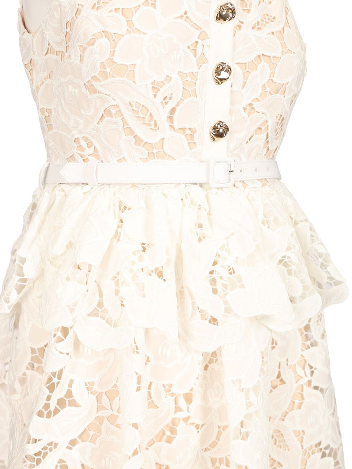Self-Portrait Lace Mini Dress Dresses - White | 4a3b2be5a4a02cc7e160712791232fdd2f8883b2