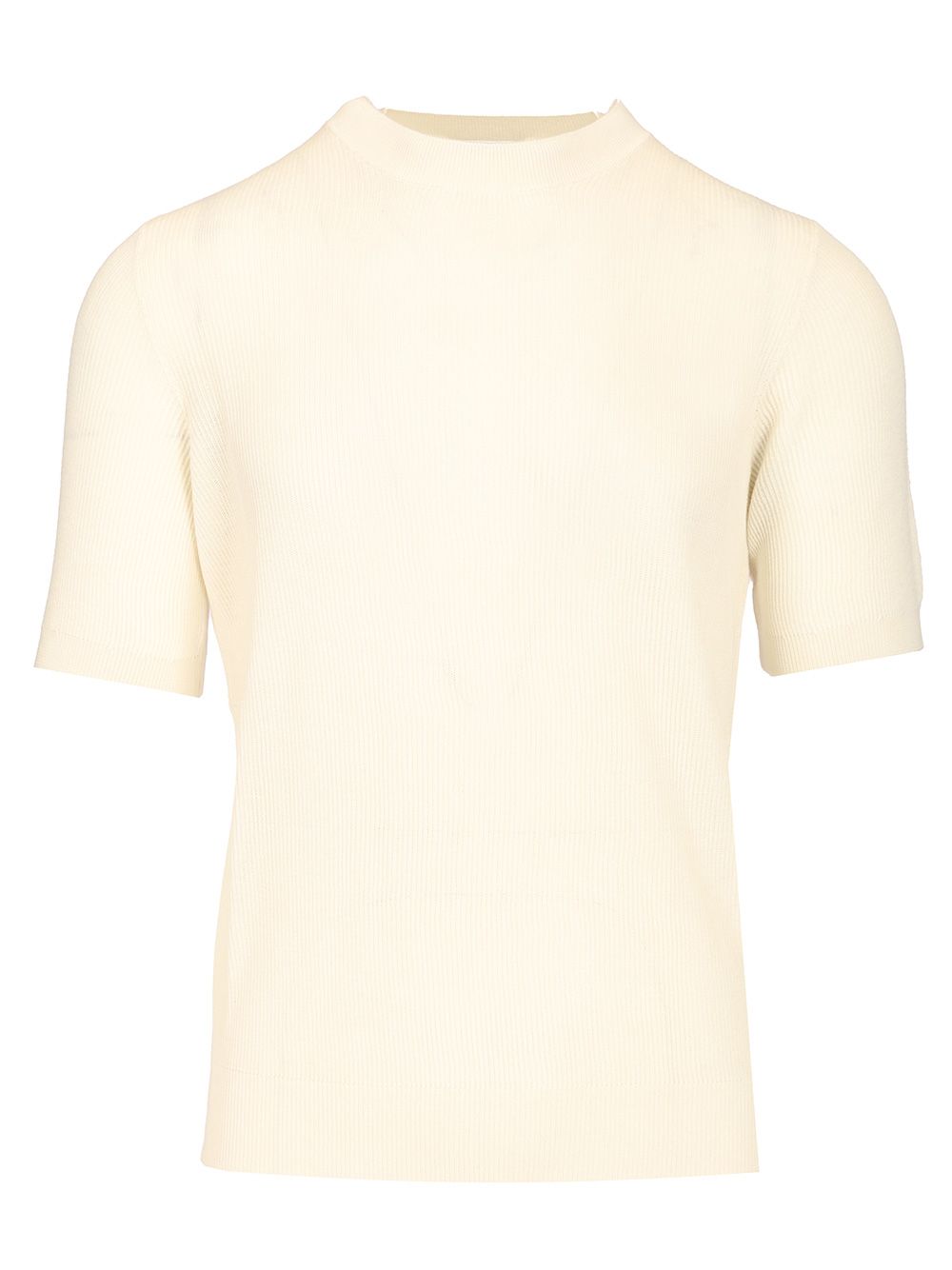 Mauro Ottaviani Ribbed T-Shirt - White | 21c27462ea476822e2a02245eebabb15bb68a765