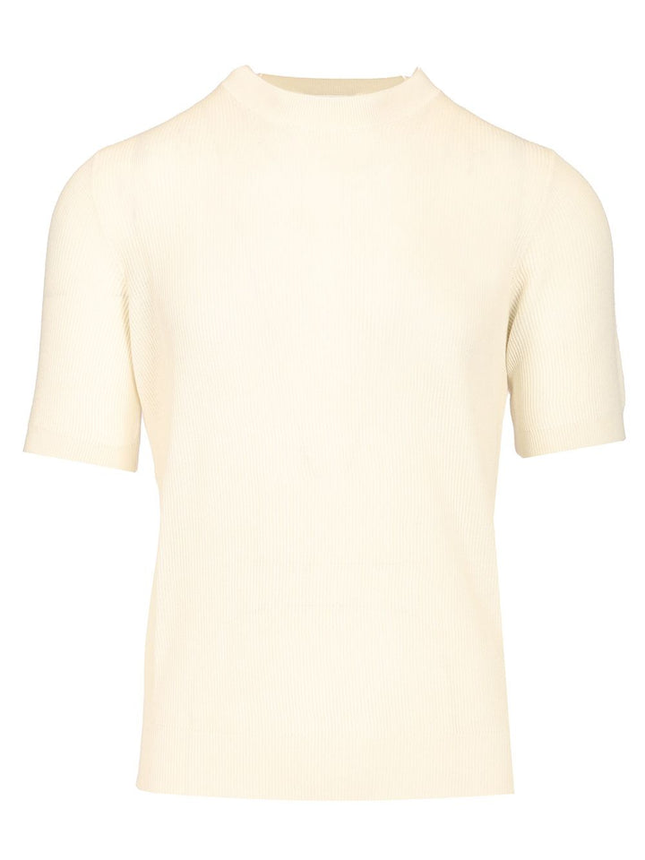 Mauro Ottaviani Ribbed T-Shirt - White | 21c27462ea476822e2a02245eebabb15bb68a765