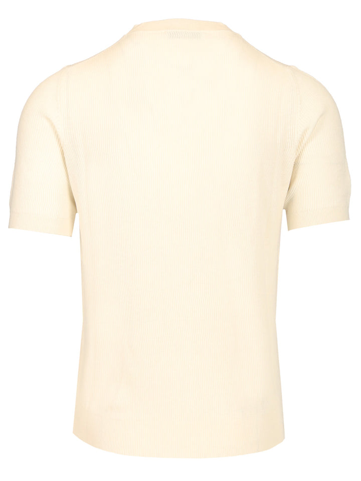 Mauro Ottaviani Ribbed T-Shirt - White | c1b2cc96f9187ff4851968feae02b114bc2461ec