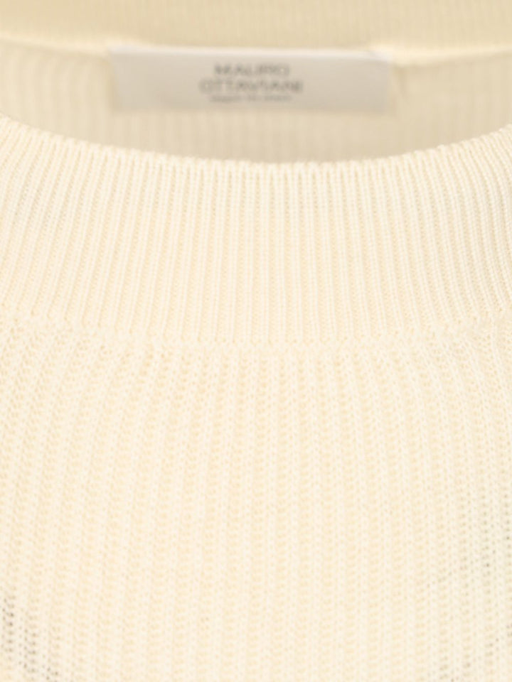 Mauro Ottaviani Ribbed T-Shirt - White | 4d04fc899f512a3d122d093f40497470574e1159