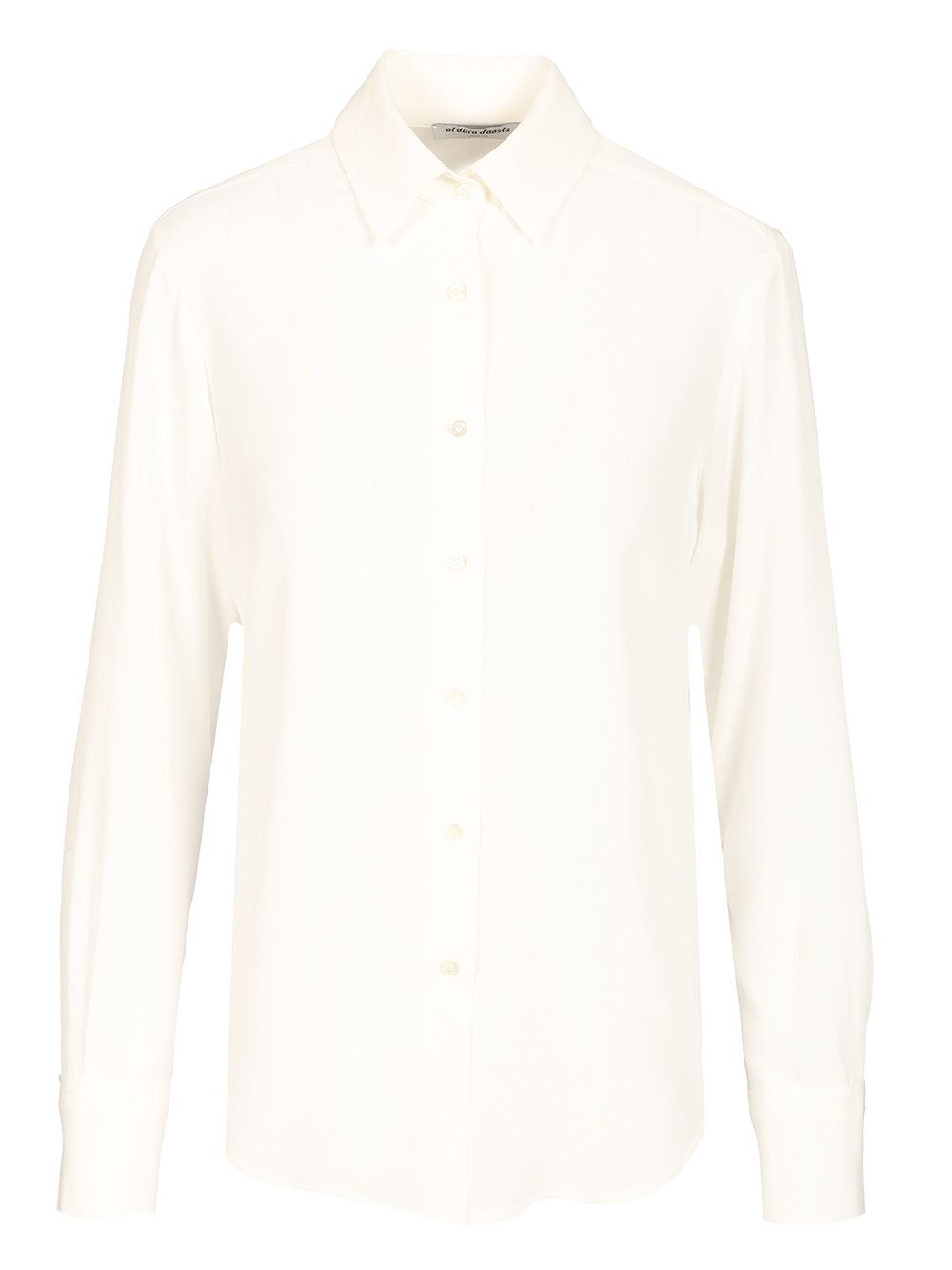 Al Duca D'Aosta Crepe Shirt Shirts - White | 23be67b38329b55cf581ea25cebf618fe5ecba50