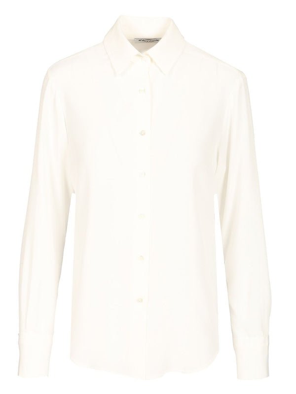 Crepe Shirt Shirts White