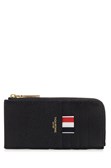 Thom Browne Black Grained Leather Zipped Wallet Wallets - Black | a59ddcda6e6ef54dd001fe2b3e574769c1f72e43