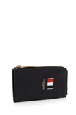 Thom Browne Black Grained Leather Zipped Wallet Wallets - Black | eec17321a72d049dfd47e3621a5ac48be6ab1051
